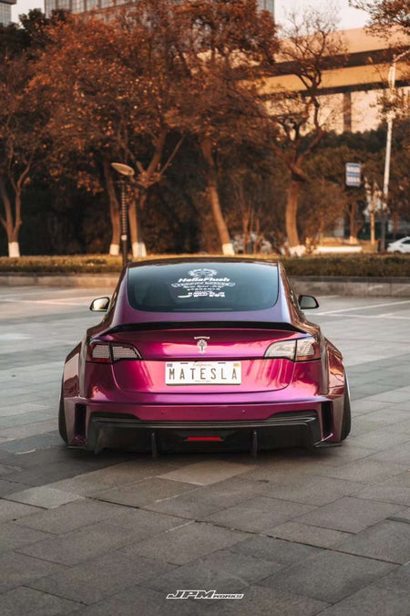 ROBOT - TESLA MODEL 3 HACKER WIDEBODY REAR BUMPER AND REAR DIFFUSER - Aero Carbon UK