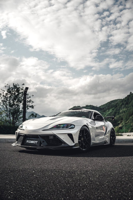 ROBOT - TOYOTA GR SUPRA "ALERION" NARROW BODY FRONT BUMPER & LIP - Aero Carbon UK
