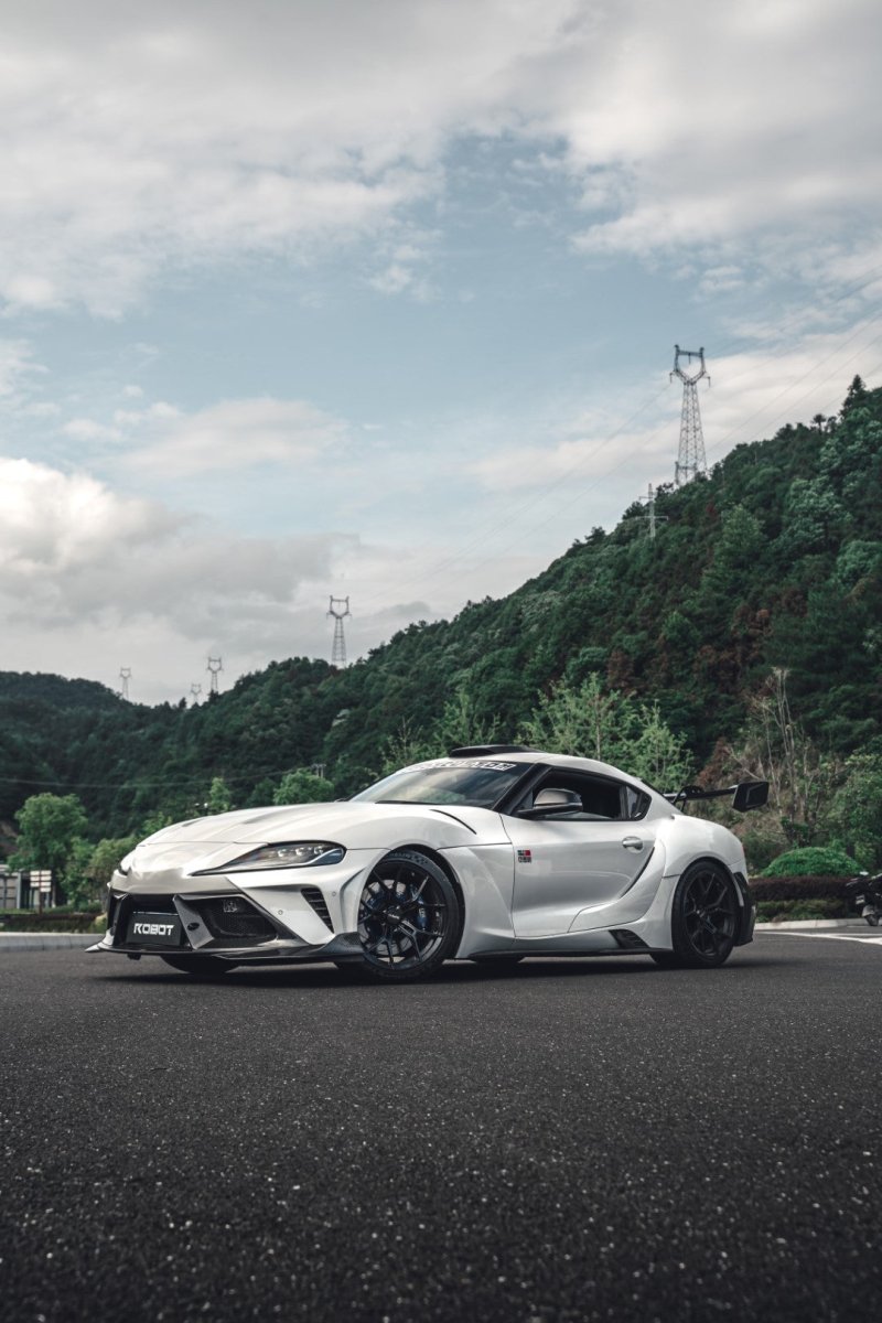 ROBOT - TOYOTA GR SUPRA "ALERION" NARROW BODY FRONT BUMPER & LIP - Aero Carbon UK