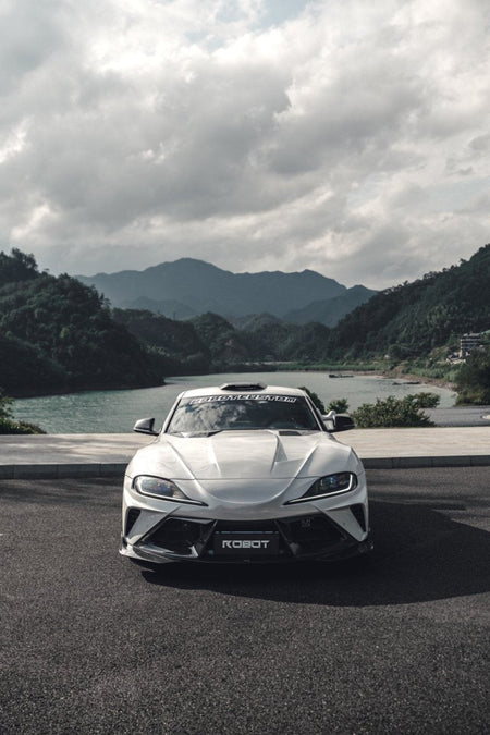 ROBOT - TOYOTA GR SUPRA "ALERION" NARROW BODY FRONT BUMPER & LIP - Aero Carbon UK