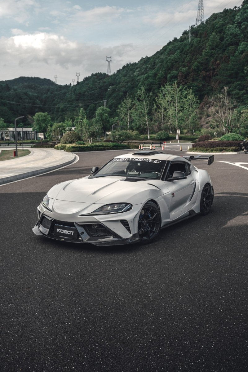 ROBOT - TOYOTA GR SUPRA "ALERION" NARROW BODY FRONT BUMPER & LIP - Aero Carbon UK