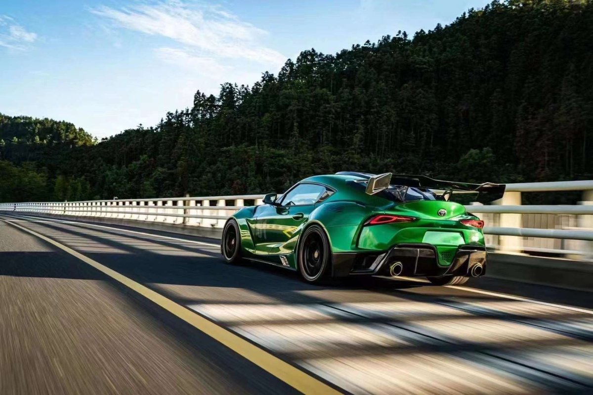 ROBOT - TOYOTA GR SUPRA "HYPERION" ACTIVE AERO ROOF SCOOP & REAR LOUVERS & GT WING - Aero Carbon UK