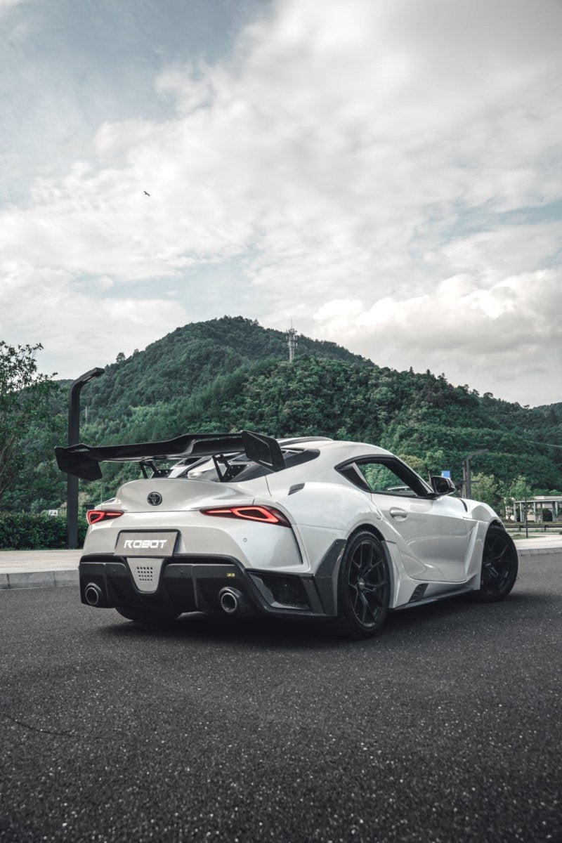 ROBOT - TOYOTA GR SUPRA "HYPERION" ACTIVE AERO ROOF SCOOP & REAR LOUVERS & GT WING - Aero Carbon UK