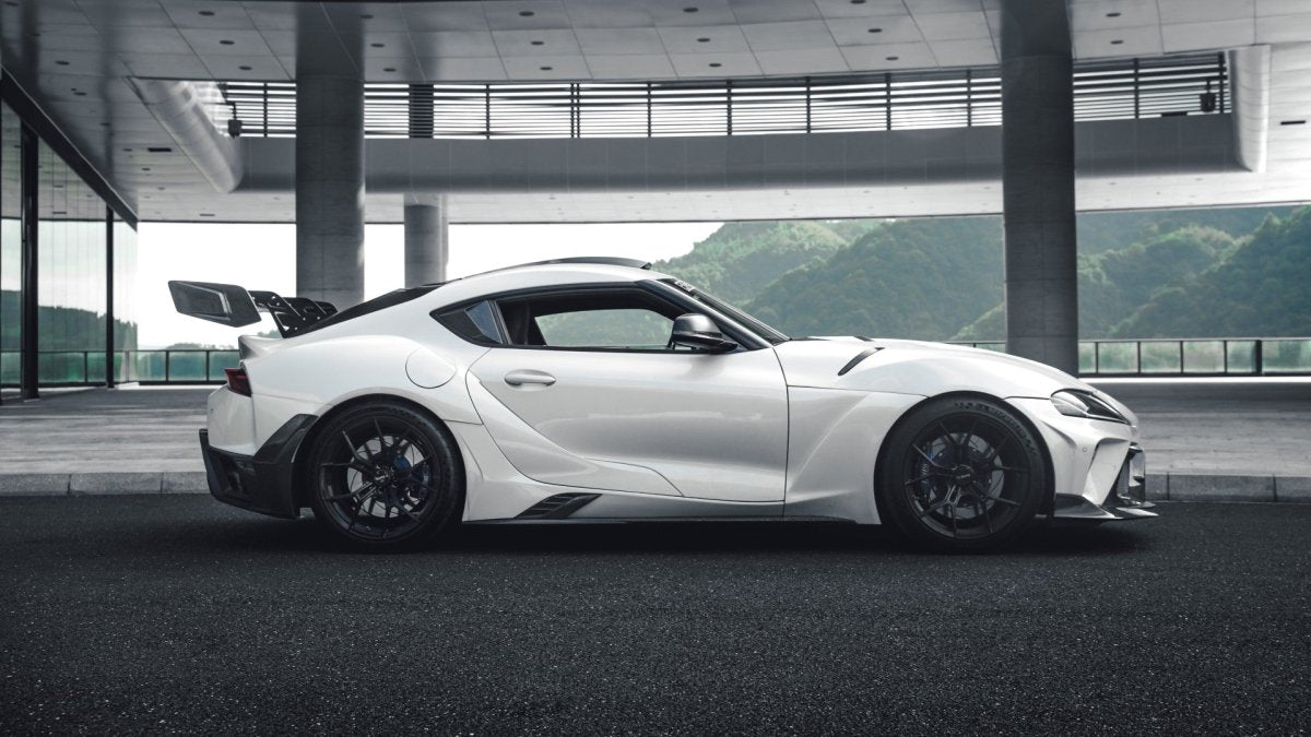 ROBOT - TOYOTA GR SUPRA "HYPERION" ACTIVE AERO ROOF SCOOP & REAR LOUVERS & GT WING - Aero Carbon UK