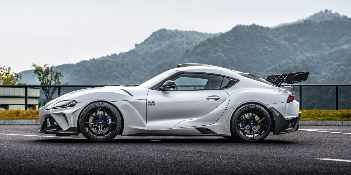 ROBOT - TOYOTA GR SUPRA "HYPERION" ACTIVE AERO ROOF SCOOP & REAR LOUVERS & GT WING - Aero Carbon UK