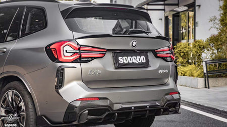 SOOQOO - BMW IX3 G08 DRY CARBON REAR CANARDS - Aero Carbon UK