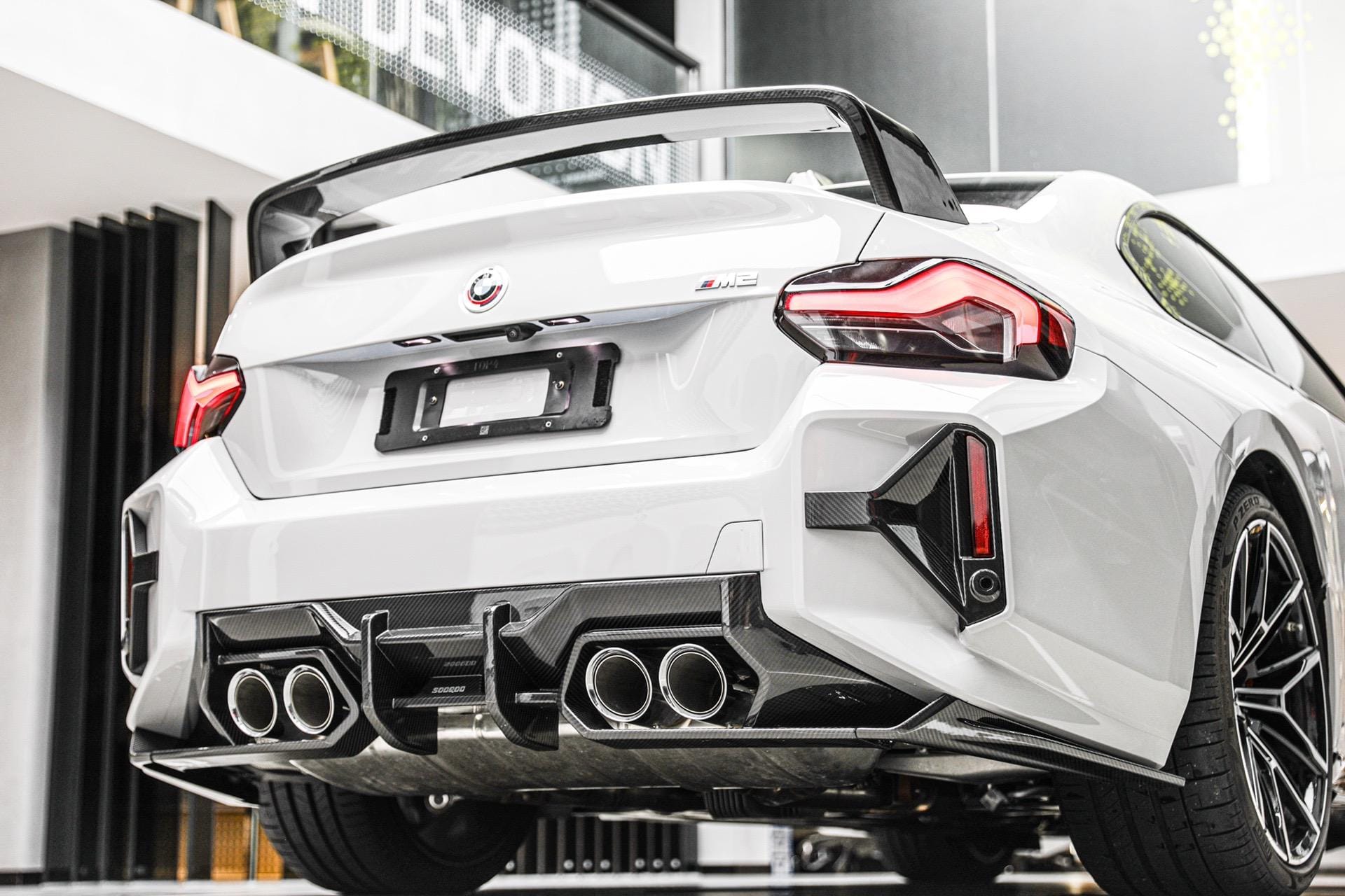 SOOQOO - BMW M2 G87 DRY CARBON FIBRE REAR BUMPER INSERTS – Aero Carbon UK