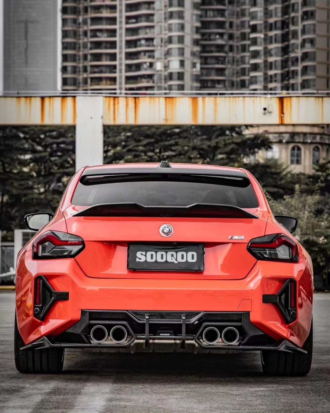 SOOQOO- BMW M2 G87 DRY CARBON FIBRE REAR DIFFUSER - Aero Carbon UK