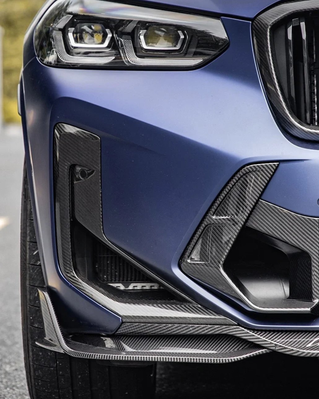 SOOQOO - BMW X3M F97 LCI DRY CARBON FIBRE FRONT AIR VENTS - Aero Carbon UK