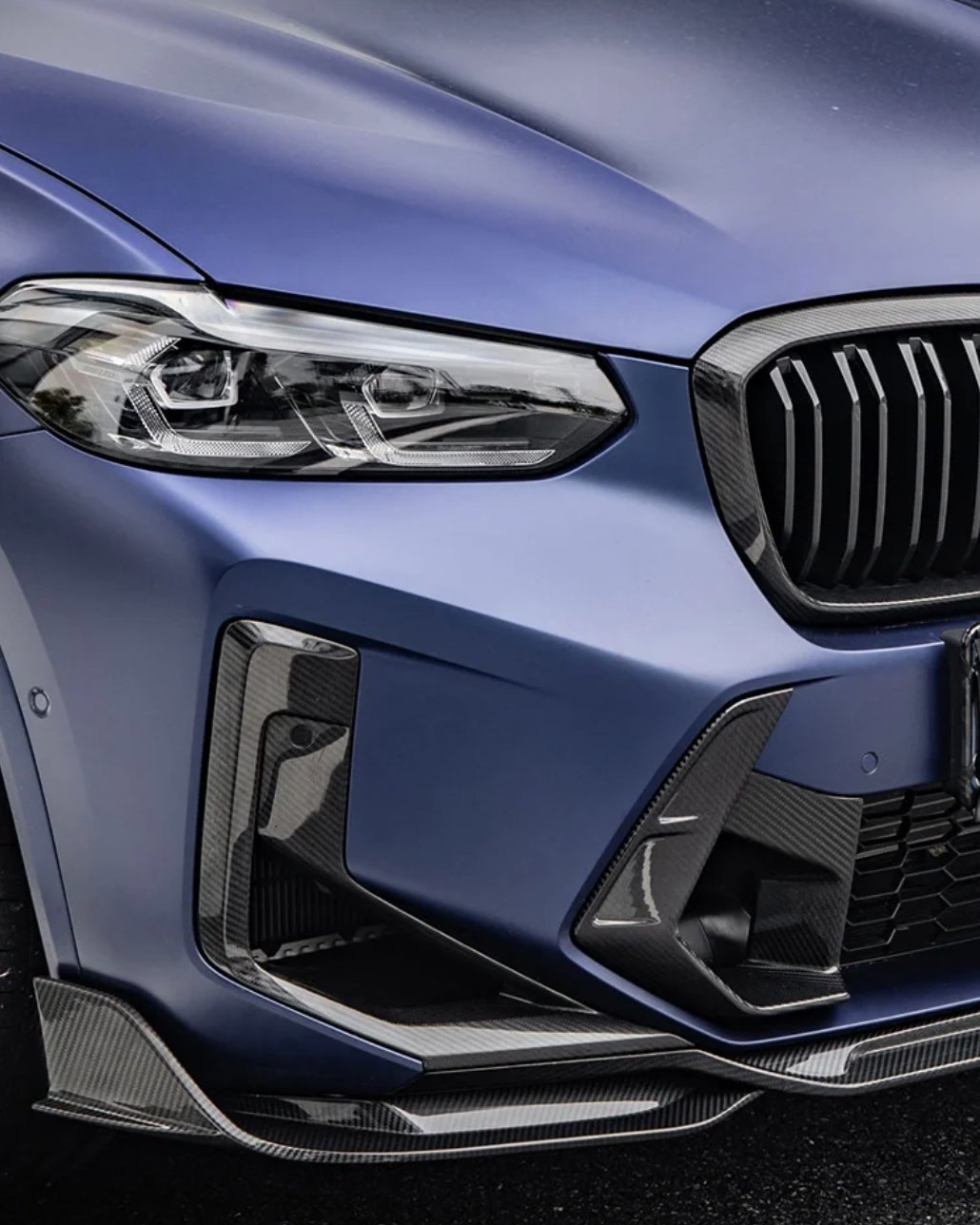 SOOQOO - BMW X3M F97 LCI DRY CARBON FIBRE FRONT LIP - Aero Carbon UK