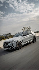 SOOQOO - BMW X3M F97 LCI DRY CARBON FIBRE FRONT LIP - Aero Carbon UK