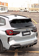 SOOQOO - BMW X3M F97 LCI DRY CARBON FIBRE REAR MID SPOILER - Aero Carbon UK