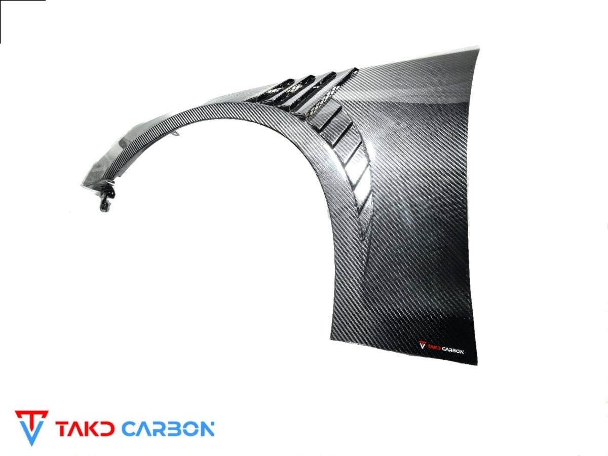 TAKD - AUDI A4 S LINE / S4 B9.5 CARBON FIBRE FRONT FENDERS / SIDE WINGS - Aero Carbon UK