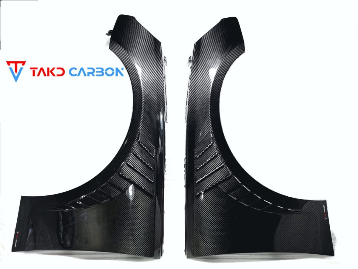 TAKD - AUDI A4 S LINE / S4 B9.5 CARBON FIBRE FRONT FENDERS / SIDE WINGS - Aero Carbon UK