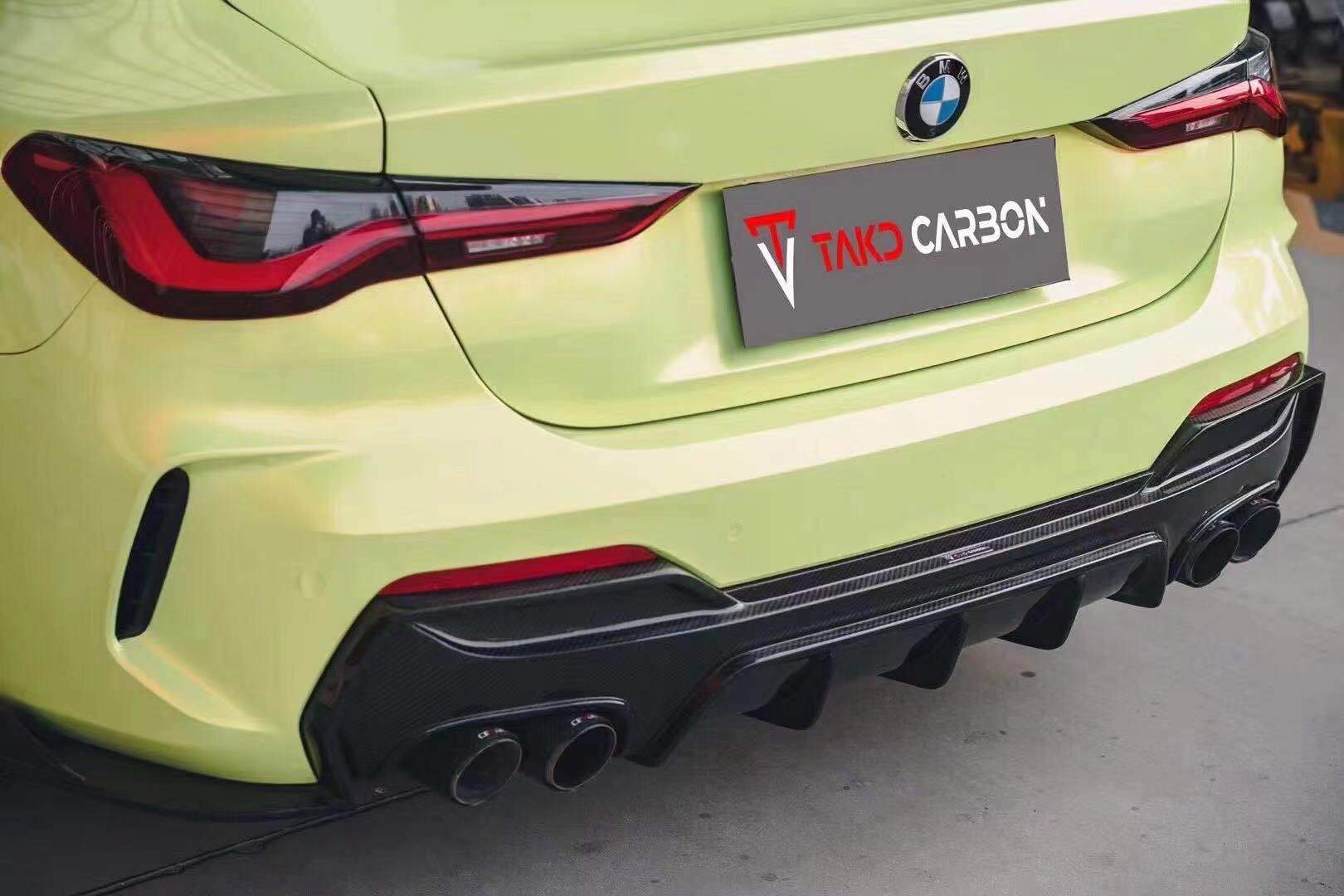 TAKD - BMW 4 SERIES G22 / G23 CARBON FIBRE REAR DIFFUSER - Aero Carbon UK