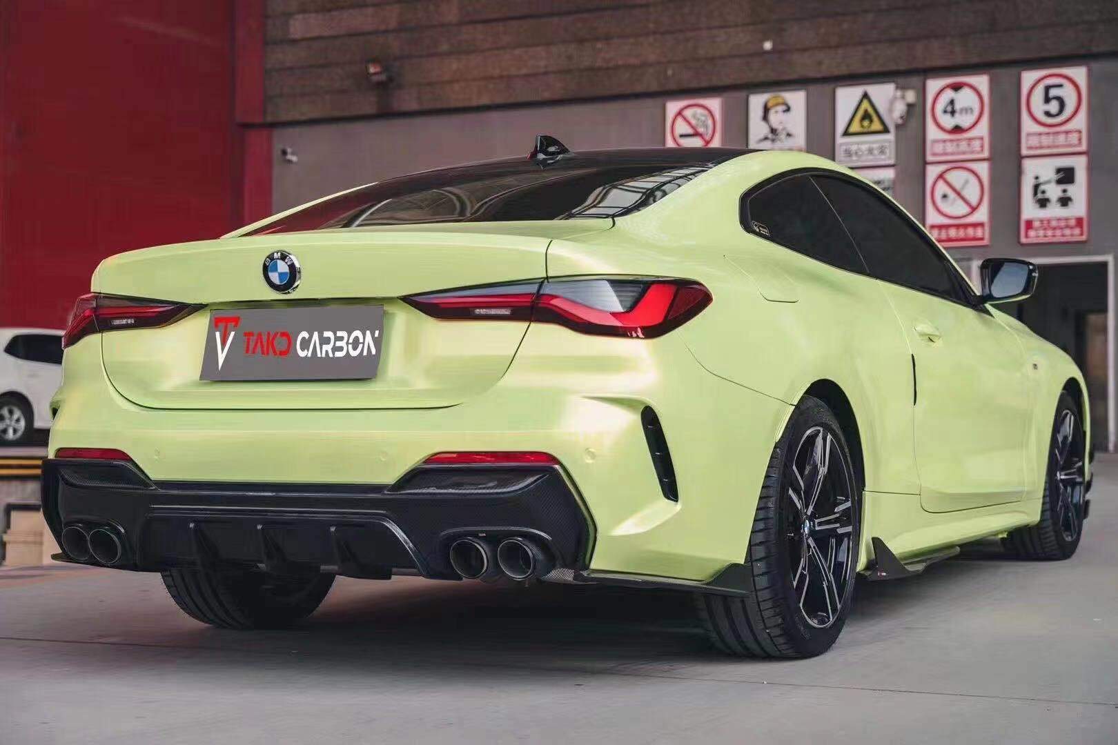 TAKD - BMW 4 SERIES G22 / G23 CARBON FIBRE REAR DIFFUSER - Aero Carbon UK