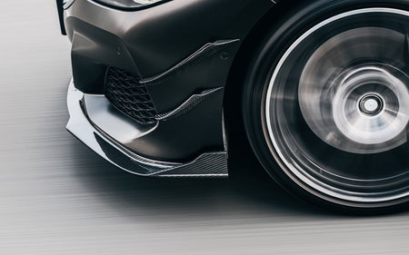 Droge koolstofvezel achtersplitters voor BMW 8-serie G14 G15 G16 M-Sport 2019-2021M850i xDrive Gran Coupe 4D achterbumper lipsplitter vinnen achterbumper canards