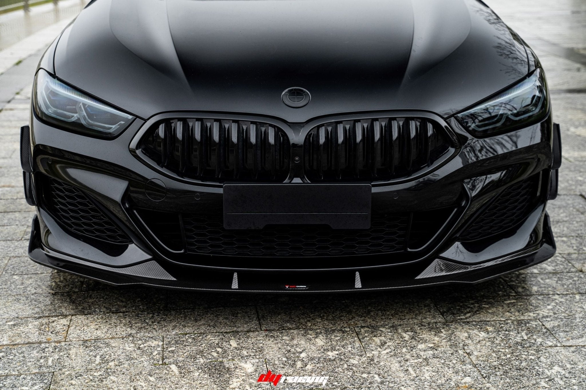 TAKD - BMW 8 SERIES G14 G15 G16 CARBON FIBRE FRONT BUMPER CANARDS - Aero Carbon UK