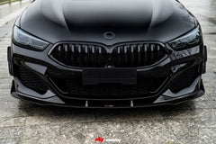 TAKD - BMW 8 SERIES G14 G15 G16 CARBON FIBRE FRONT BUMPER CANARDS - Aero Carbon UK