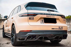 TAKD - PORSCHE CAYENNE 9Y0 DRY CARBON FIBRE REAR DIFFUSER - Aero Carbon UK