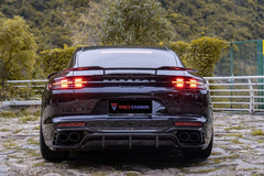 TAKD - PORSCHE PANAMERA 971 4 & 4S DRY CARBON FIBRE REAR DIFFUSER - Aero Carbon UK