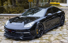 TAKD - PORSCHE PANAMERA 971 4 / 4S / TURBO DRY CARBON FIBRE SIDE SKIRTS - Aero Carbon UK