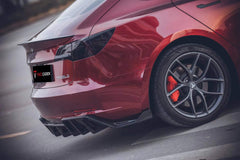 TAKD - TESLA MODEL 3 DRY CARBON FIBRE REAR SPOILER - Aero Carbon UK