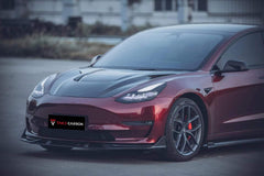 TAKD - TESLA MODEL 3 DRY CARBON FIBRE SIDE SKIRTS - Aero Carbon UK