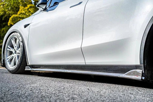 Passt für Tesla Model S 5YJS Carbon Seitenschweller Side Lippe Skirt  Spoiler – Tacos Y Mas