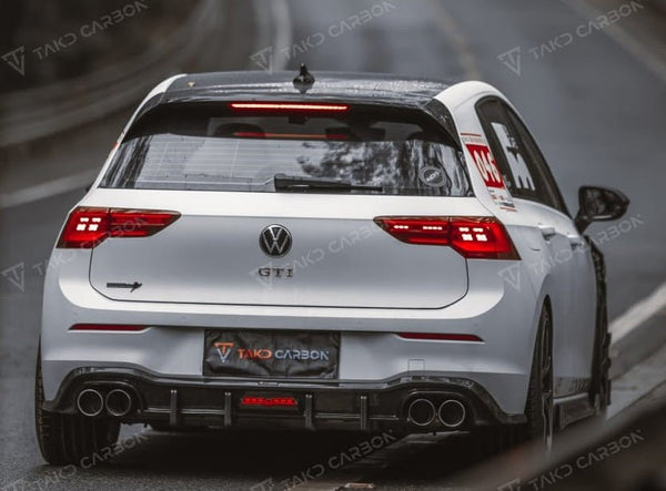 TAKD - VOLKSWAGEN GOLF MK8 GTI DRY CARBON FIBRE REAR SPOILER