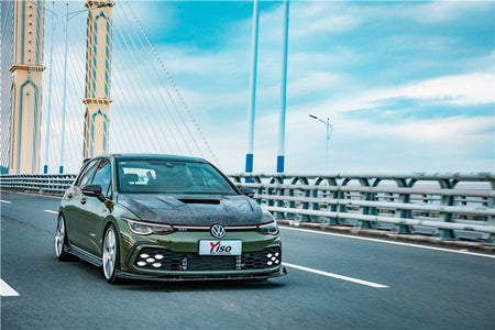 YISO - VOLKSWAGEN GOLF MK8 CARBON FIBRE BONNET HOOD - Aero Carbon UK