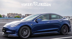 YOFER - TESLA MODEL 3 PP PLASTIC FRONT LIP - Aero Carbon UK