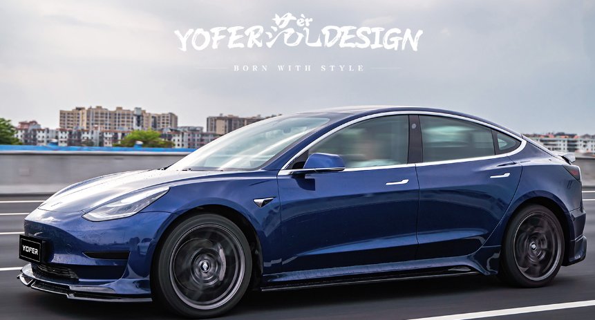 YOFER - TESLA MODEL 3 PP PLASTIC FULL BODY KIT - Aero Carbon UK