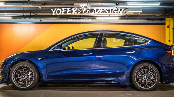 YOFER - TESLA MODEL 3 PP PLASTIC SIDE SKIRTS